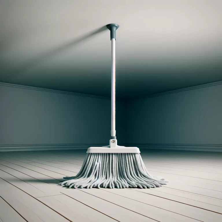 How to keep a mop from falling over